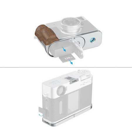 SmallRig 5223 - płytka L-kształtna z drewnianym uchwytem, dostosowanie